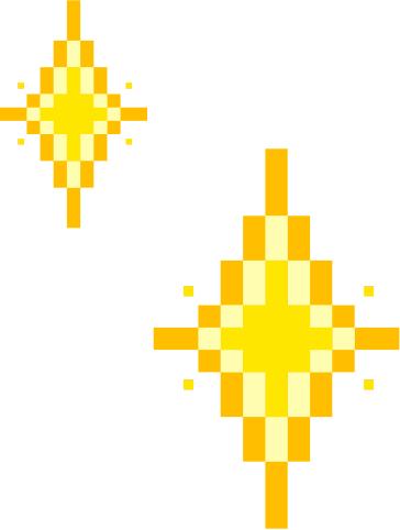 Decorative stars left